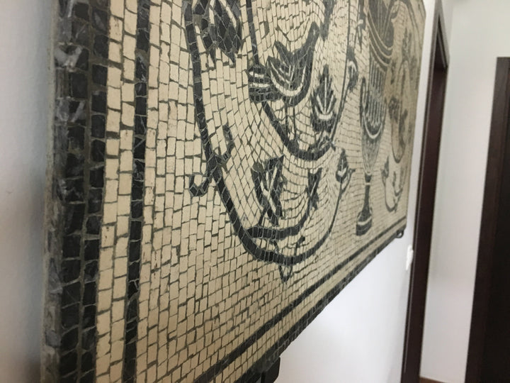 Reben im Krater Marmor-Mosaik