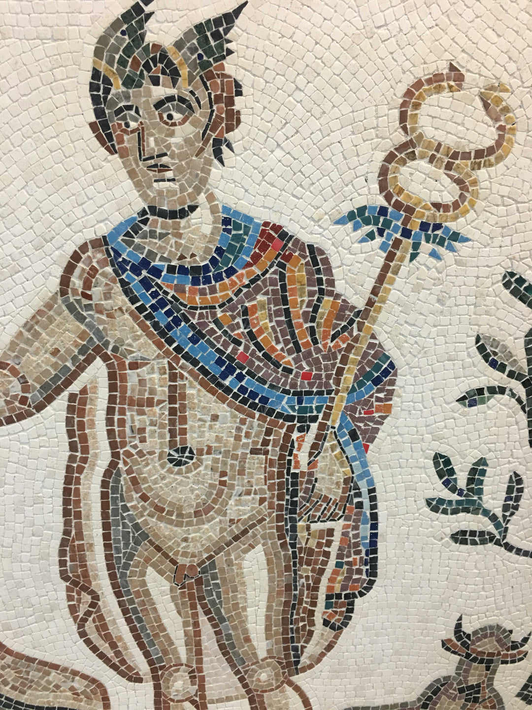 Das Urteil des Paris Marmor-Mosaik (Fragment)