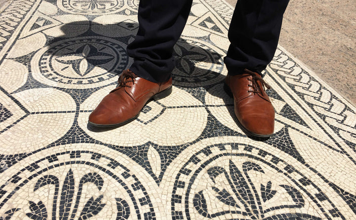 Geometrischer Teppich Marmor-Mosaik