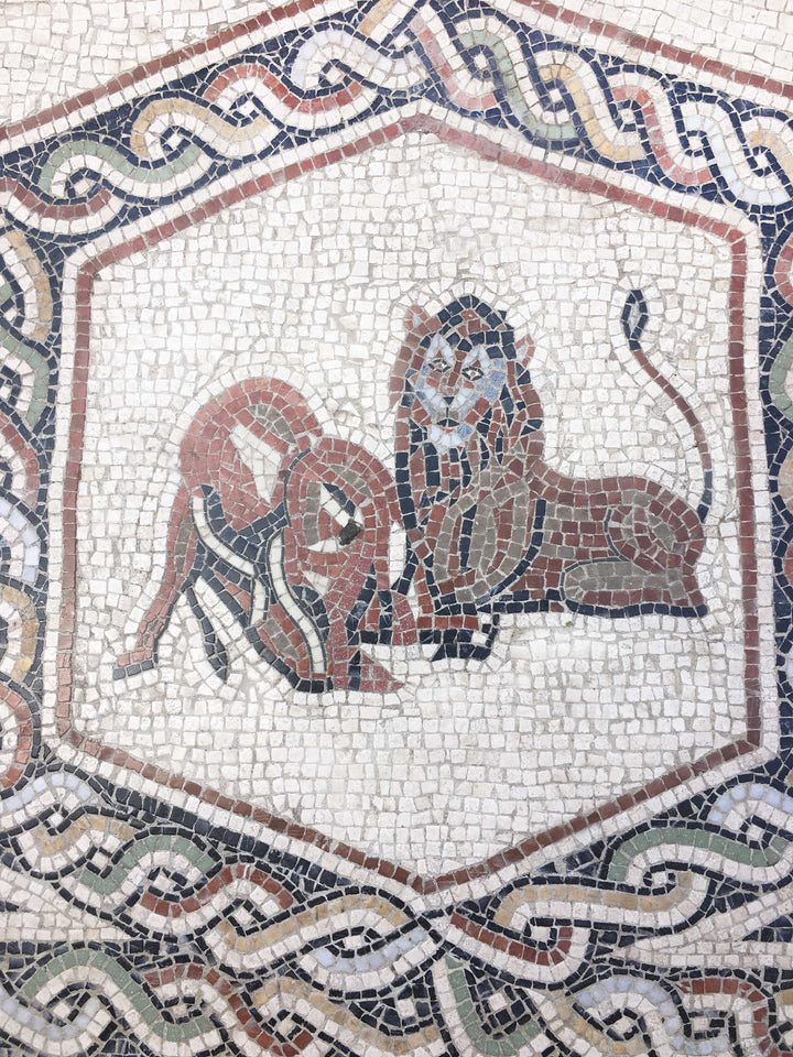 Tierteppich Marmor-Mosaik