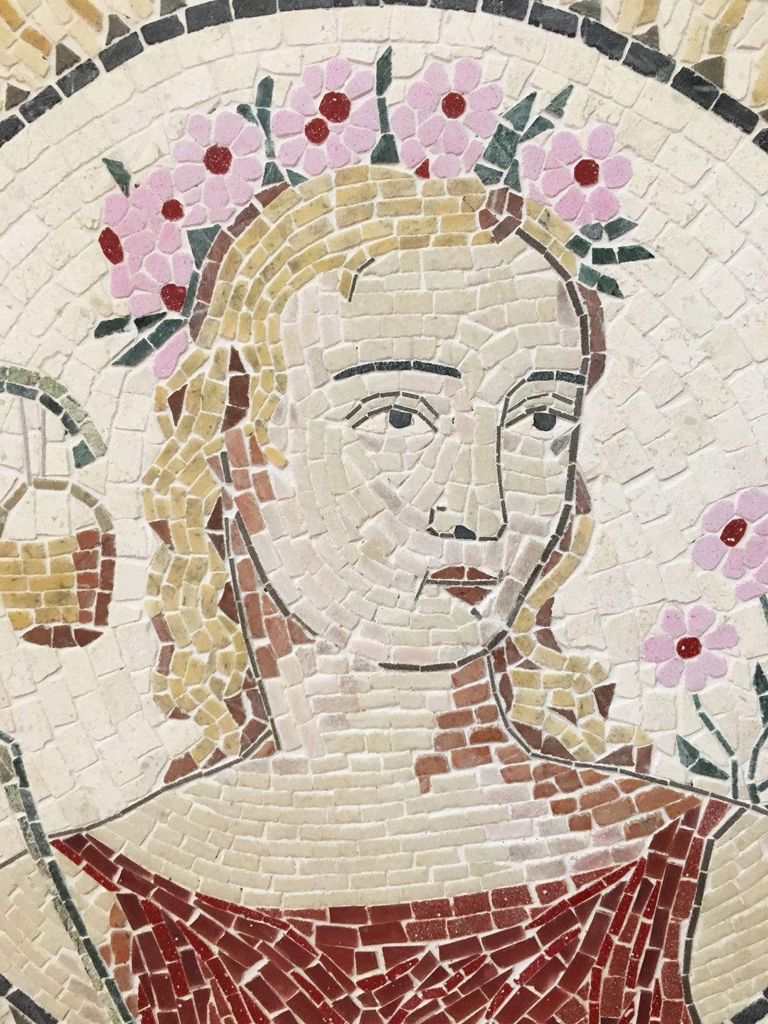 Frühlingsmotiv Marmor-Mosaik