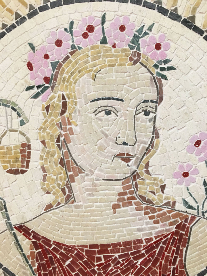 Frühlingsmotiv Marmor-Mosaik