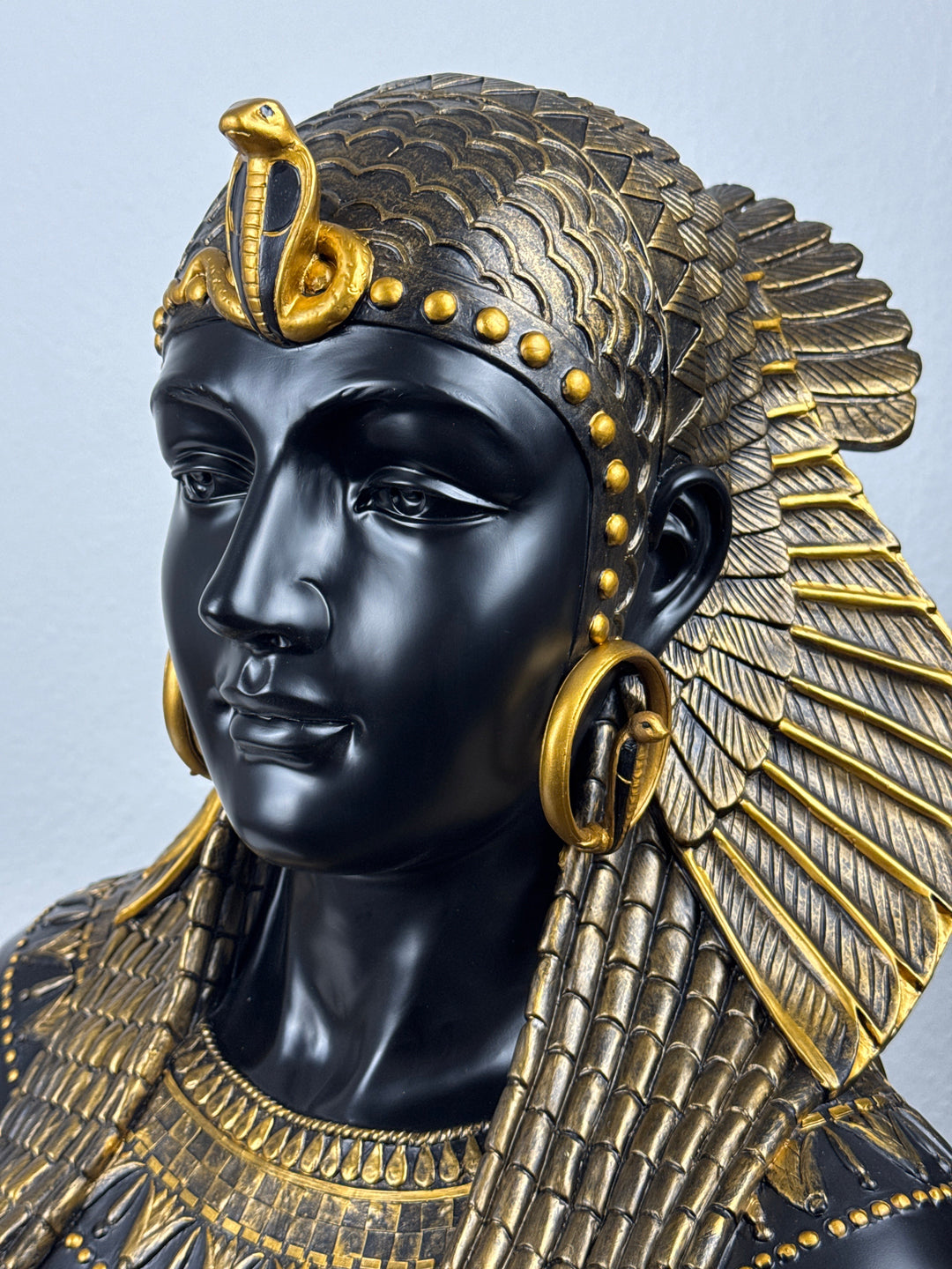 Kleopatra Büste – Königin von Aegypten (Schwarz und Gold)
