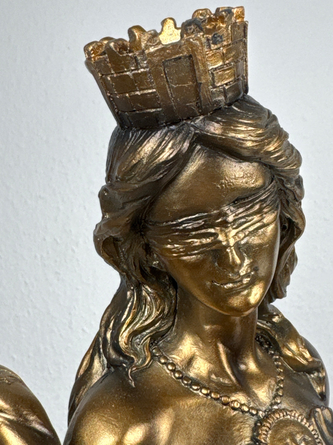Lady Fortuna Statue – Griechische Göttin des Glücks (Groß, Patinierte Bronzefigur)