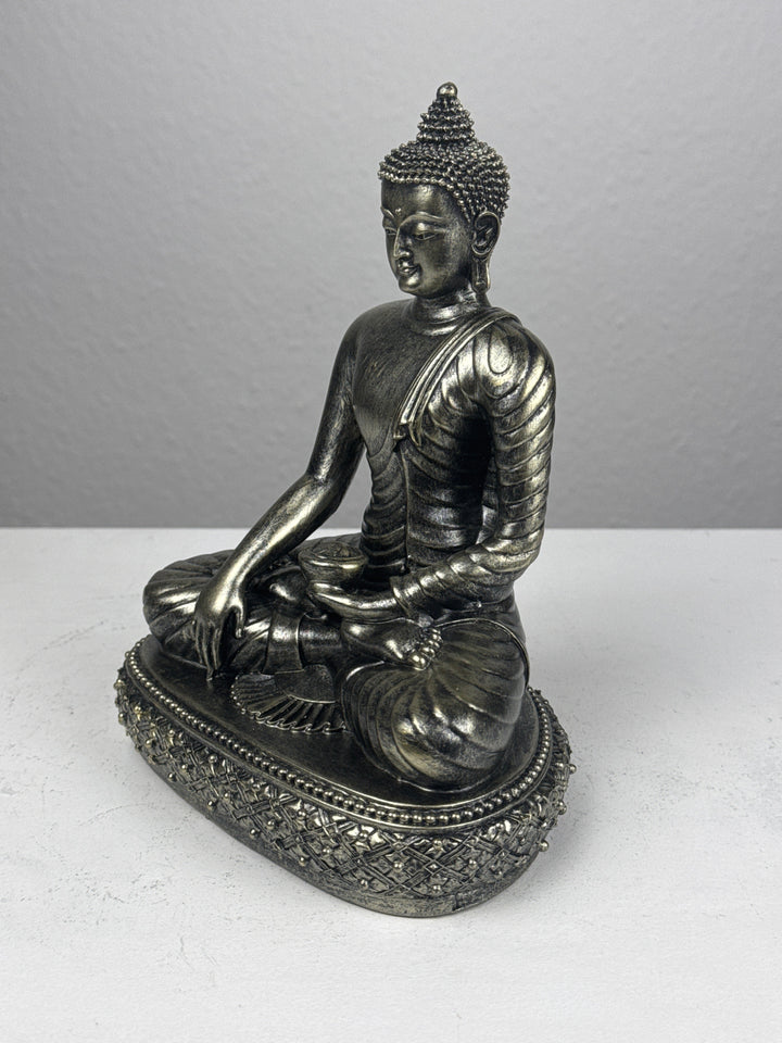 Meditierender Buddha Statue (Bronzefinish Skulptur)