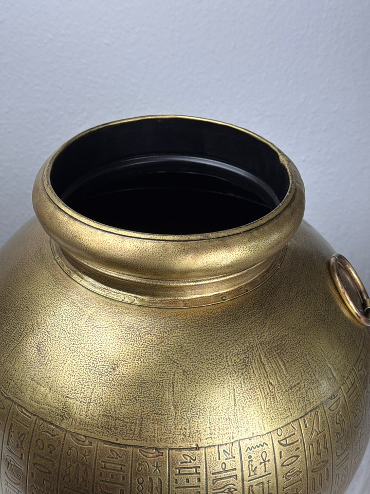 Aegyptische Vase mit Hieroglyphen (Metall)