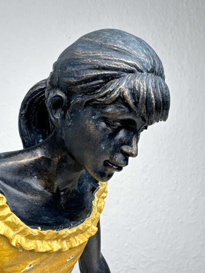 Graziöse Ballerina Skulptur (Degas Tänzerin Statue)