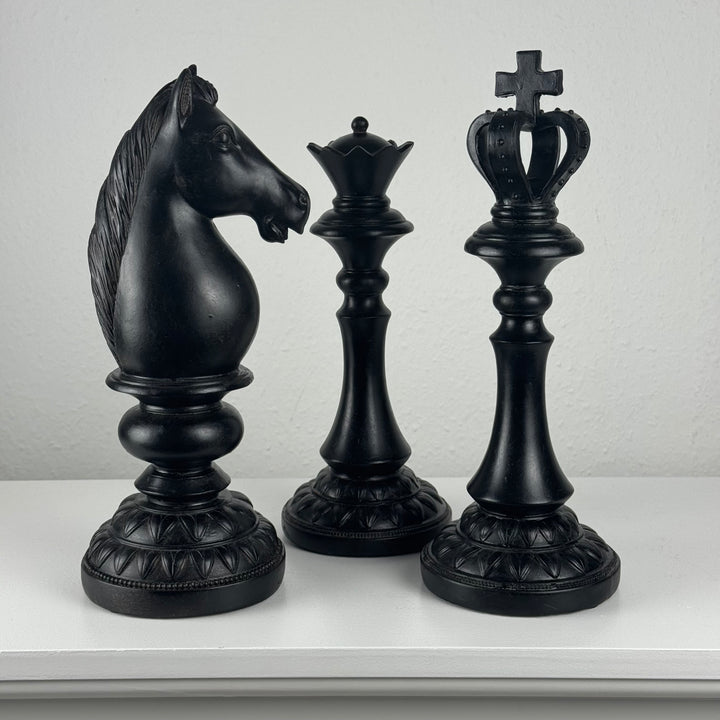 Schachfiguren Set (3-teilig, Kunstharz)