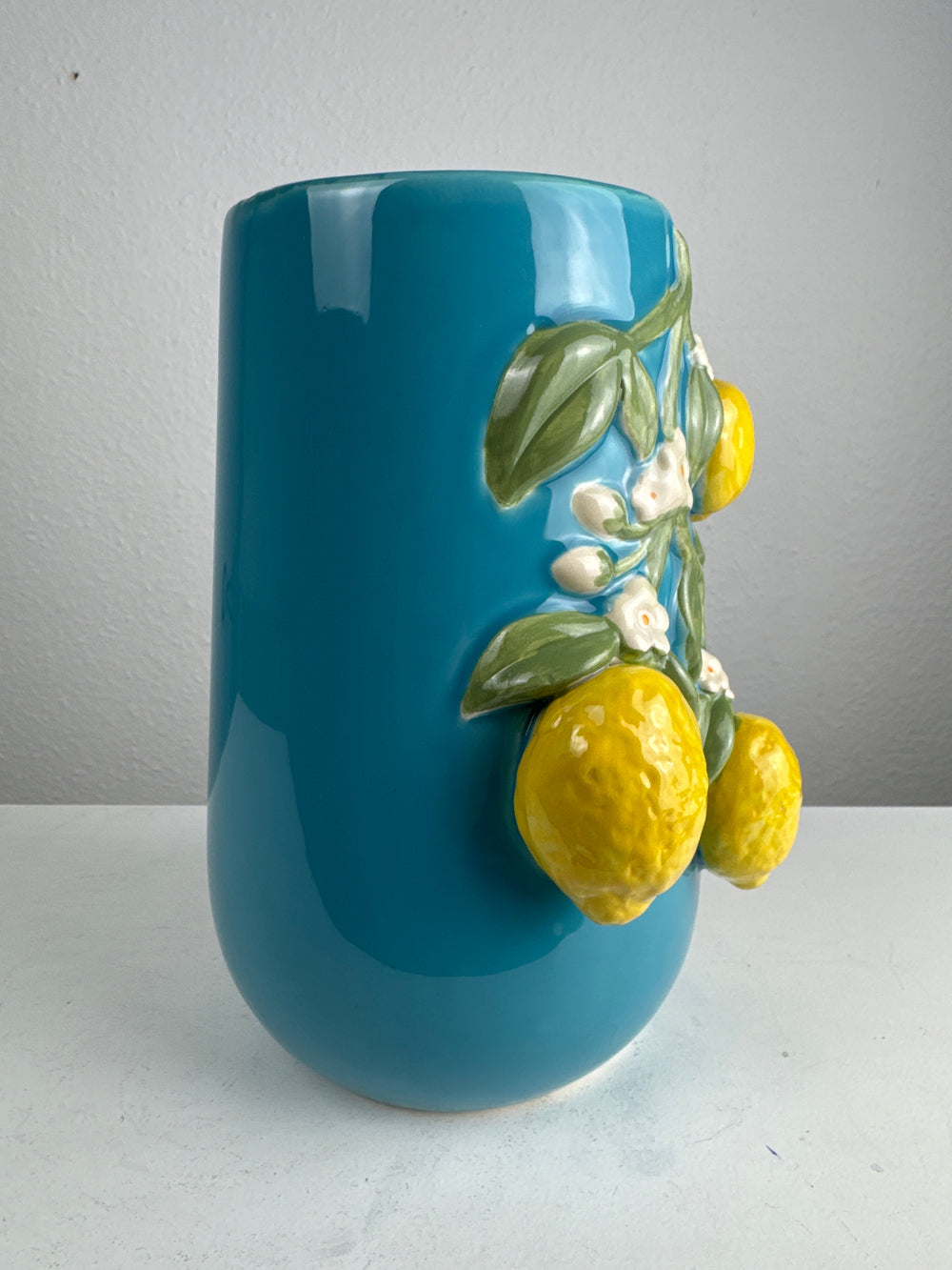 Zitronenblüten Vase (Italienische Keramik)