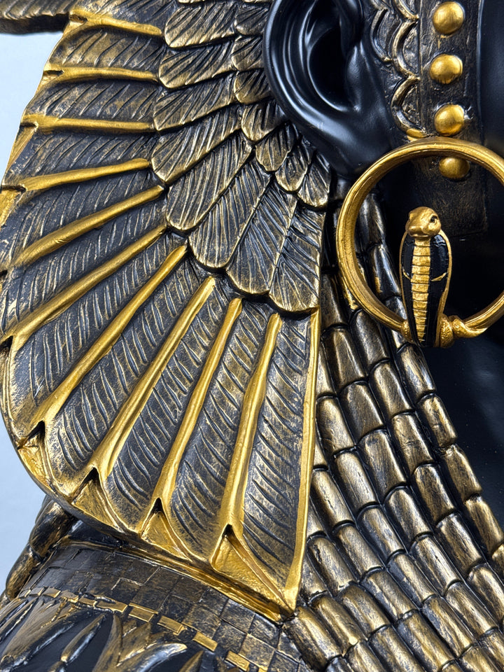 Kleopatra Büste – Königin von Aegypten (Schwarz und Gold)