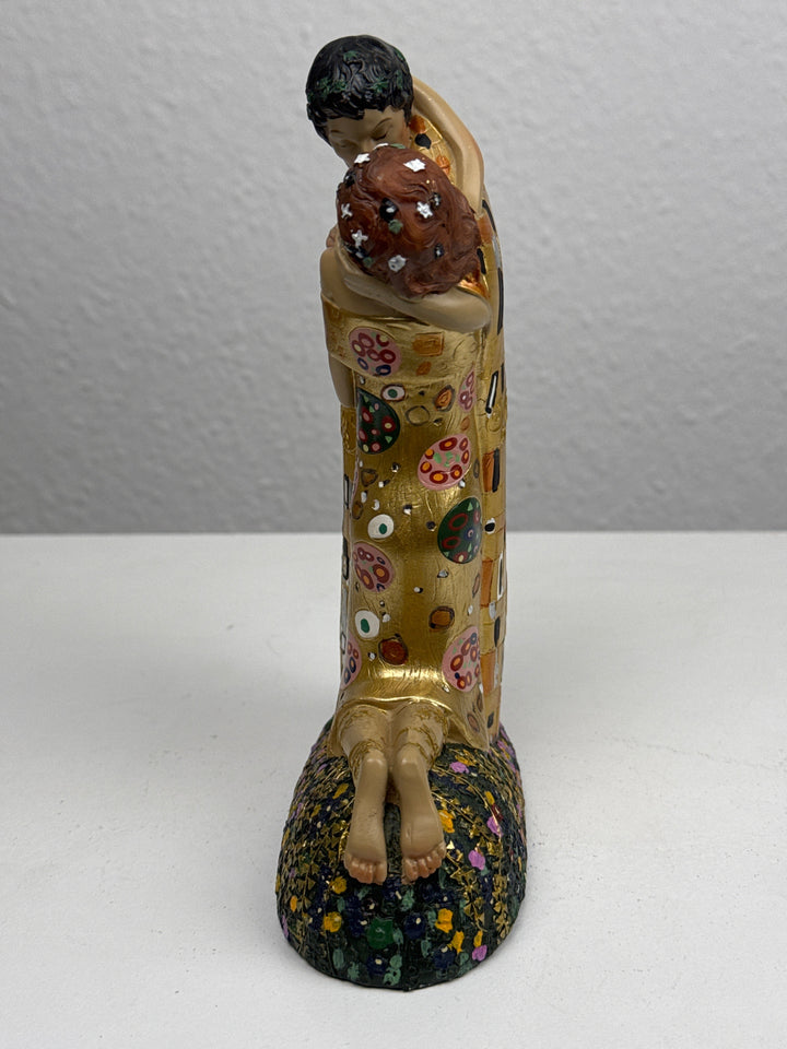 Liebes Skulptur – Der Kuss von Klimt (Liebespaar Statue)