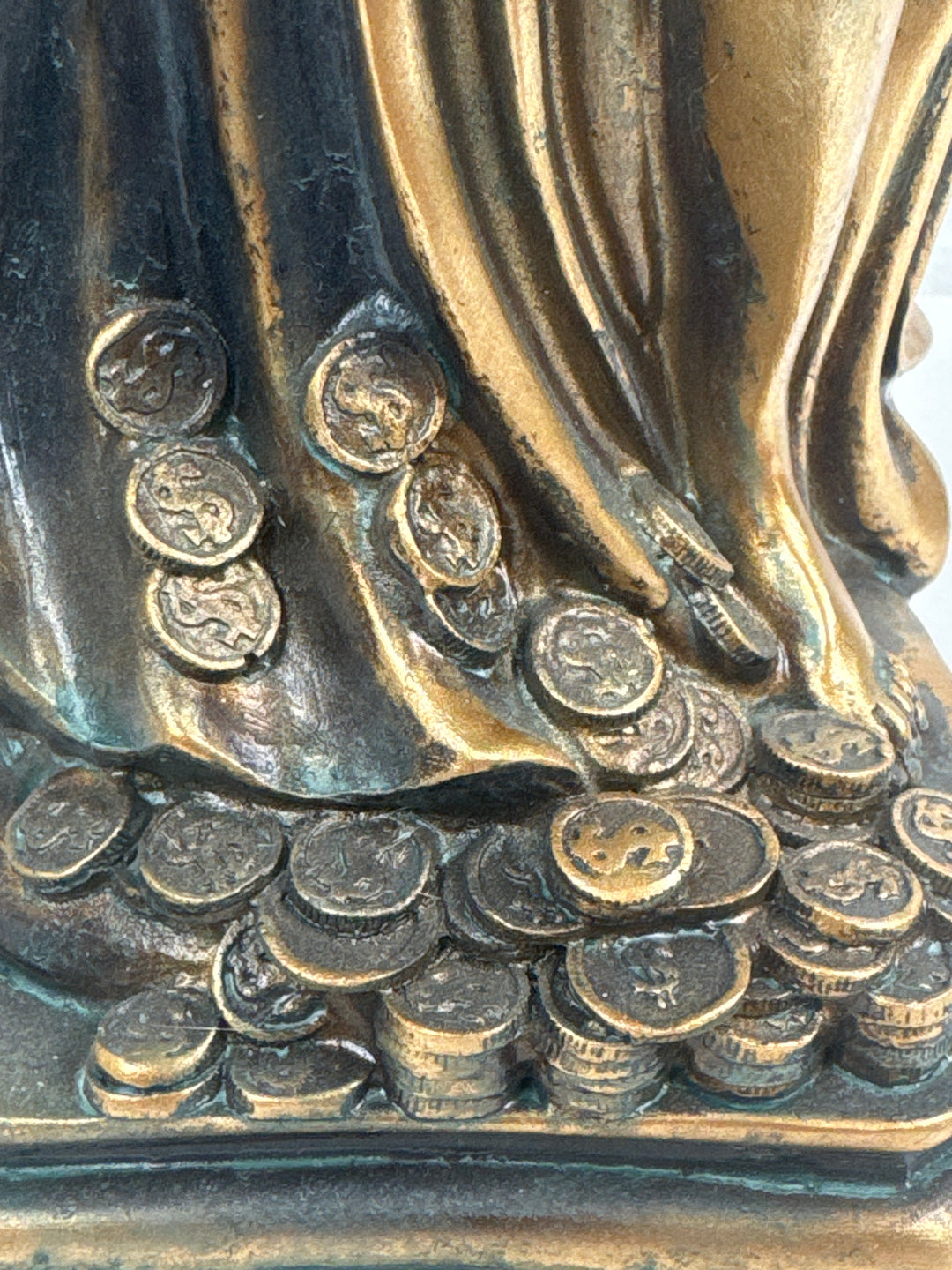 Lady Fortuna Statue – Griechische Göttin des Glücks (Patinierte Bronzefigur)