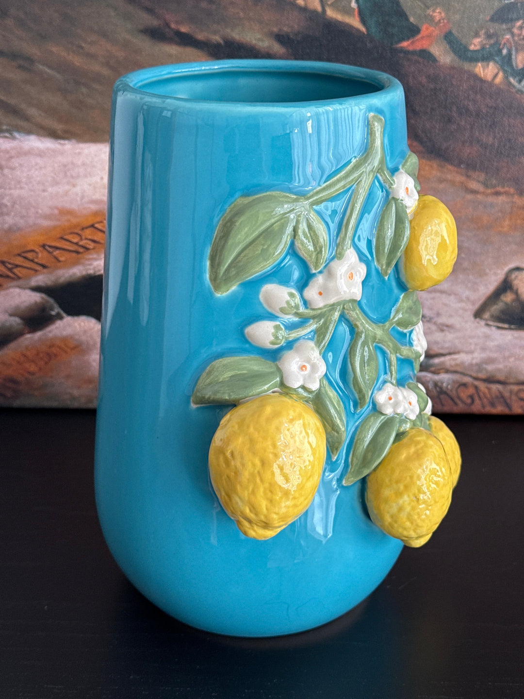 Zitronenblüten Vase (Italienische Keramik)