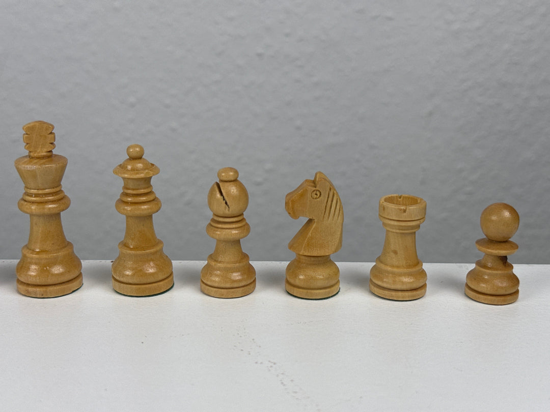 Schachset aus Holz mit Brett (Klein)