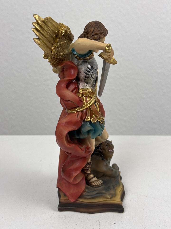 Erzengel Michael Skulptur (Handbemalte Statue)