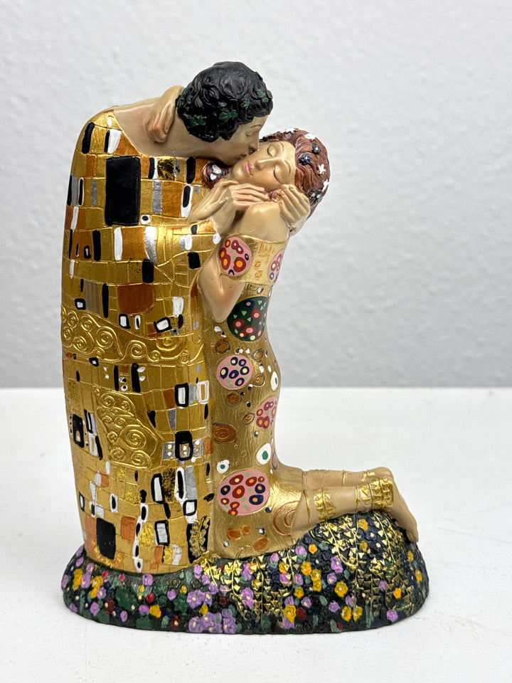Liebes Skulptur – Der Kuss von Klimt (Liebespaar Statue)