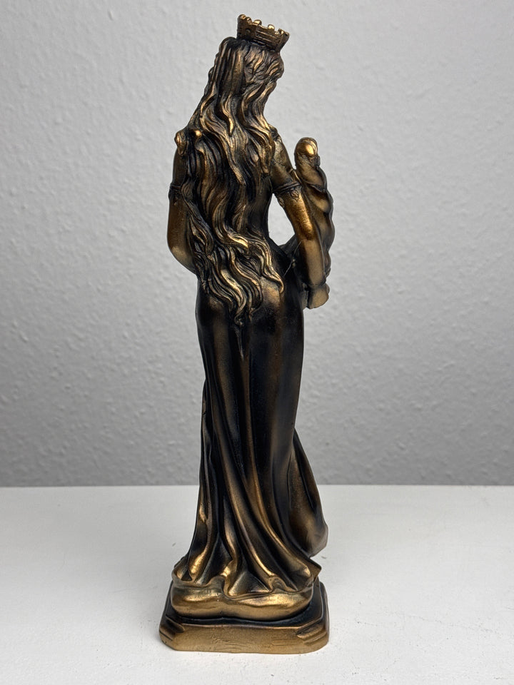 Fortuna Skulptur – Göttin des Glücks und Reichtums (Patinierte Bronzefigur)