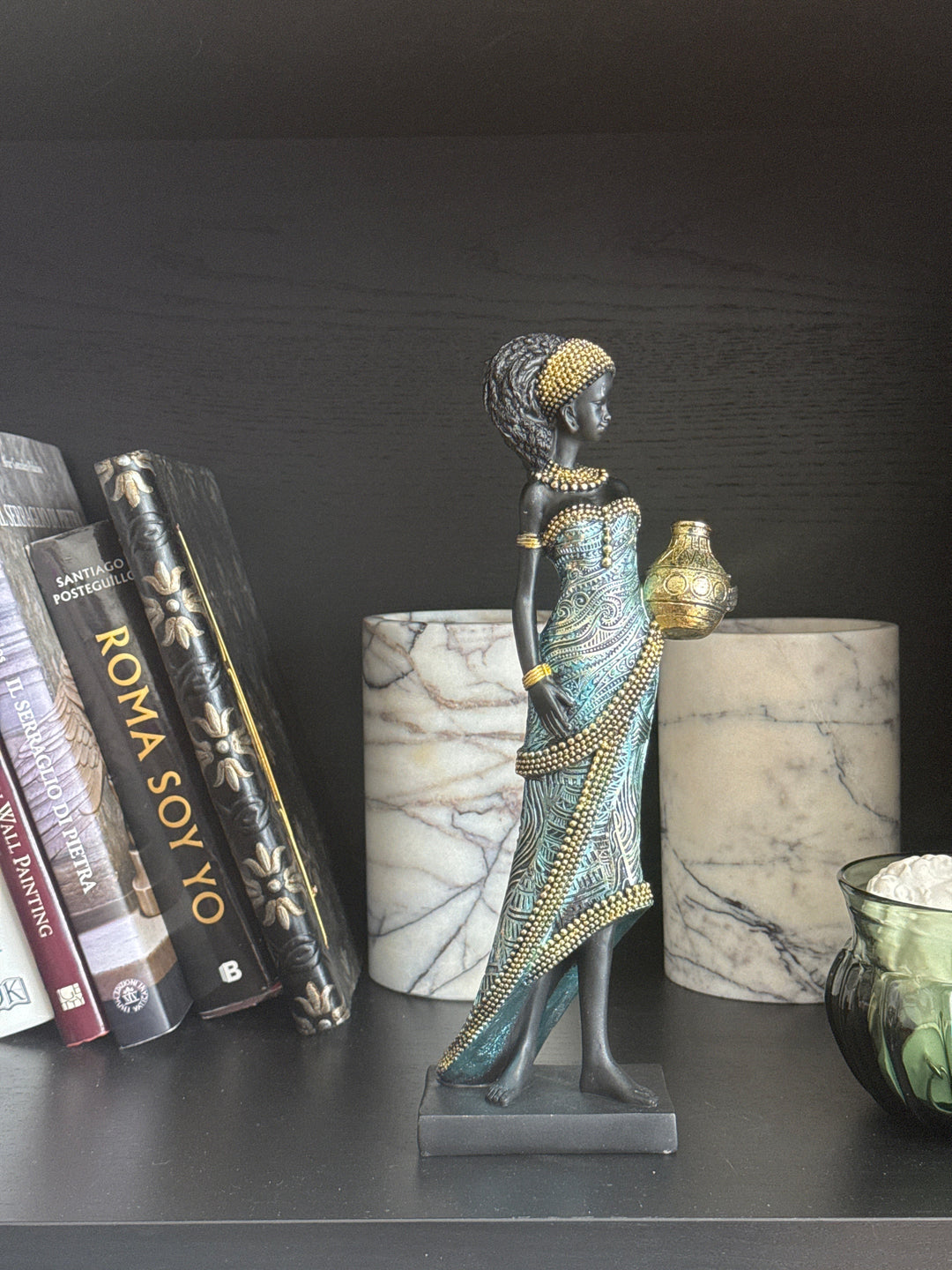 Afrikanische Frau Statue – Wasserträgerin Skulptur