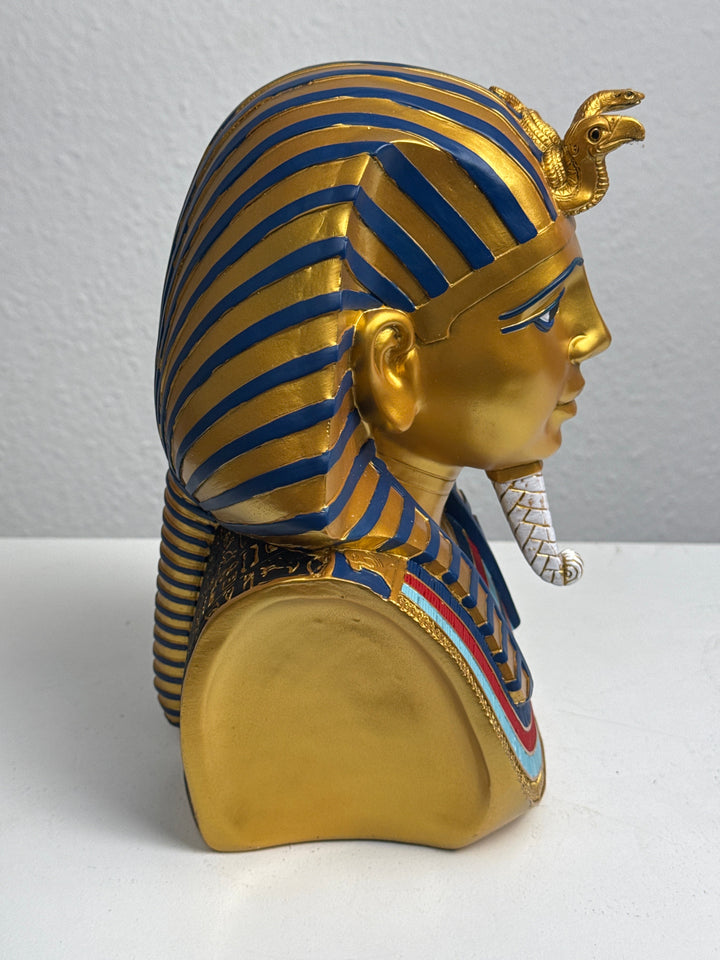 Tutanchamun Büste Skulptur – Ägyptischer Pharao Statue