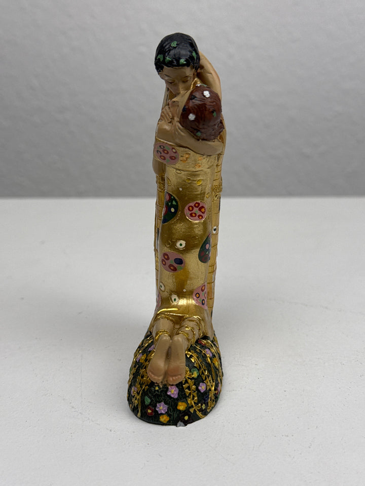 Liebes Skulptur – Der Kuss von Klimt (Klein, Liebespaar Statue)