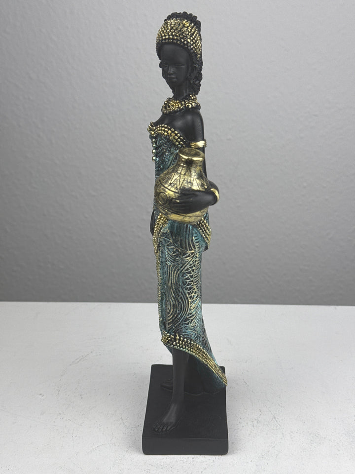 Afrikanische Frau Statue – Wasserträgerin Skulptur