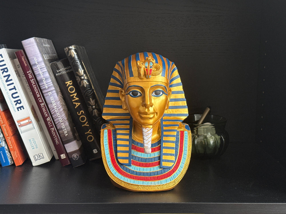 Tutanchamun Büste Skulptur – Ägyptischer Pharao Statue