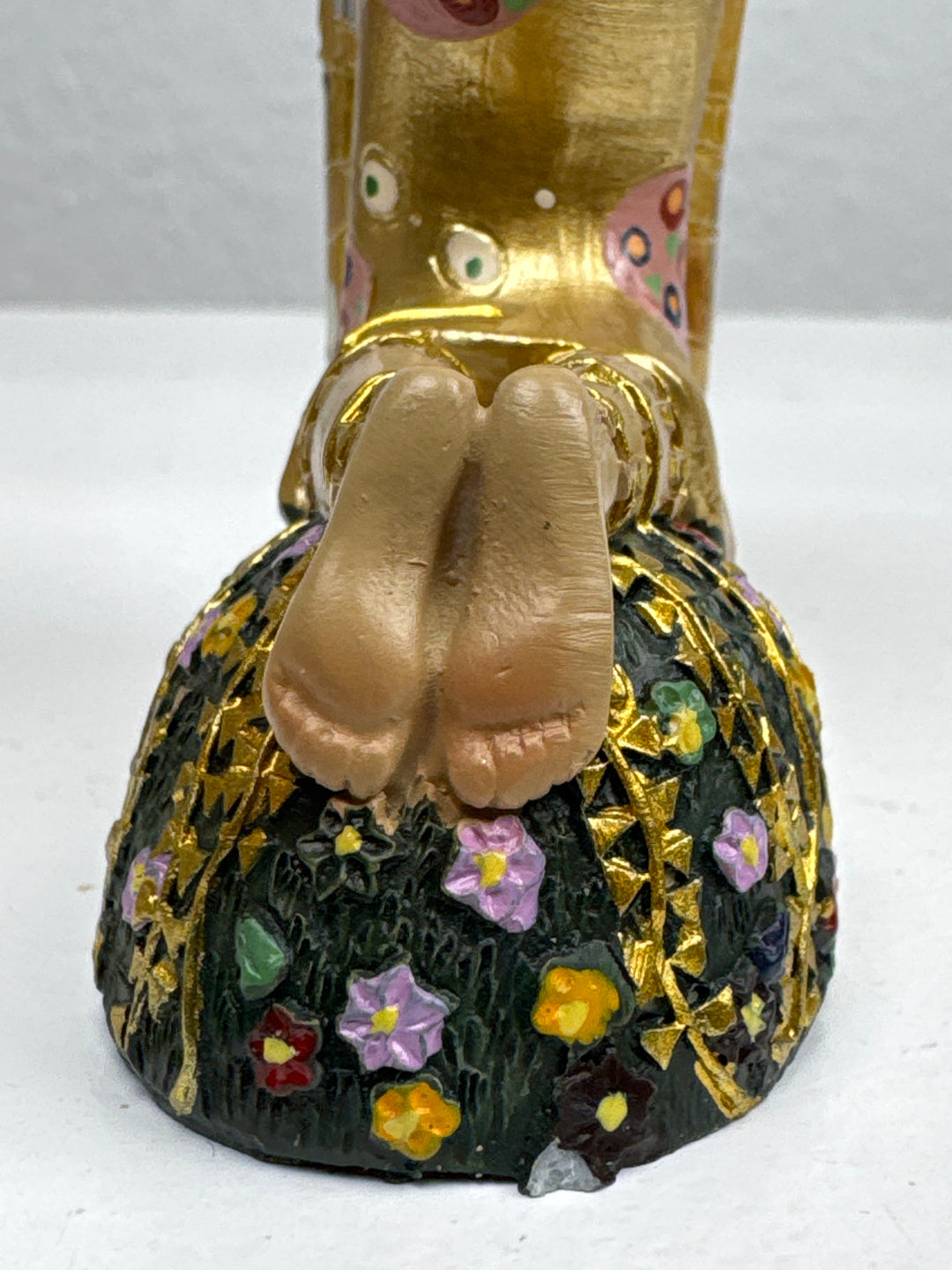 Liebes Skulptur – Der Kuss von Klimt (Klein, Liebespaar Statue)