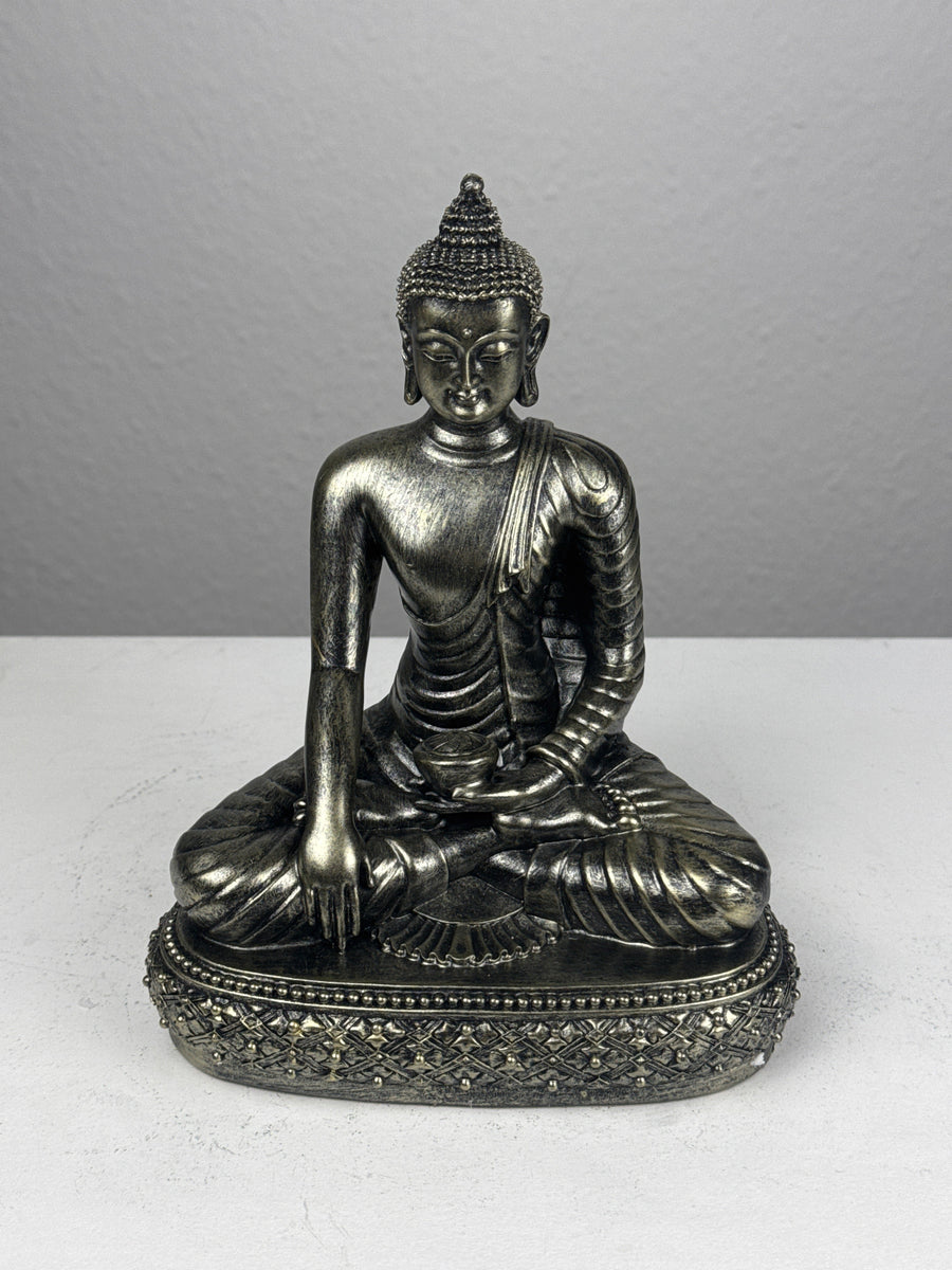 Meditierender Buddha Statue (Bronzefinish Skulptur)