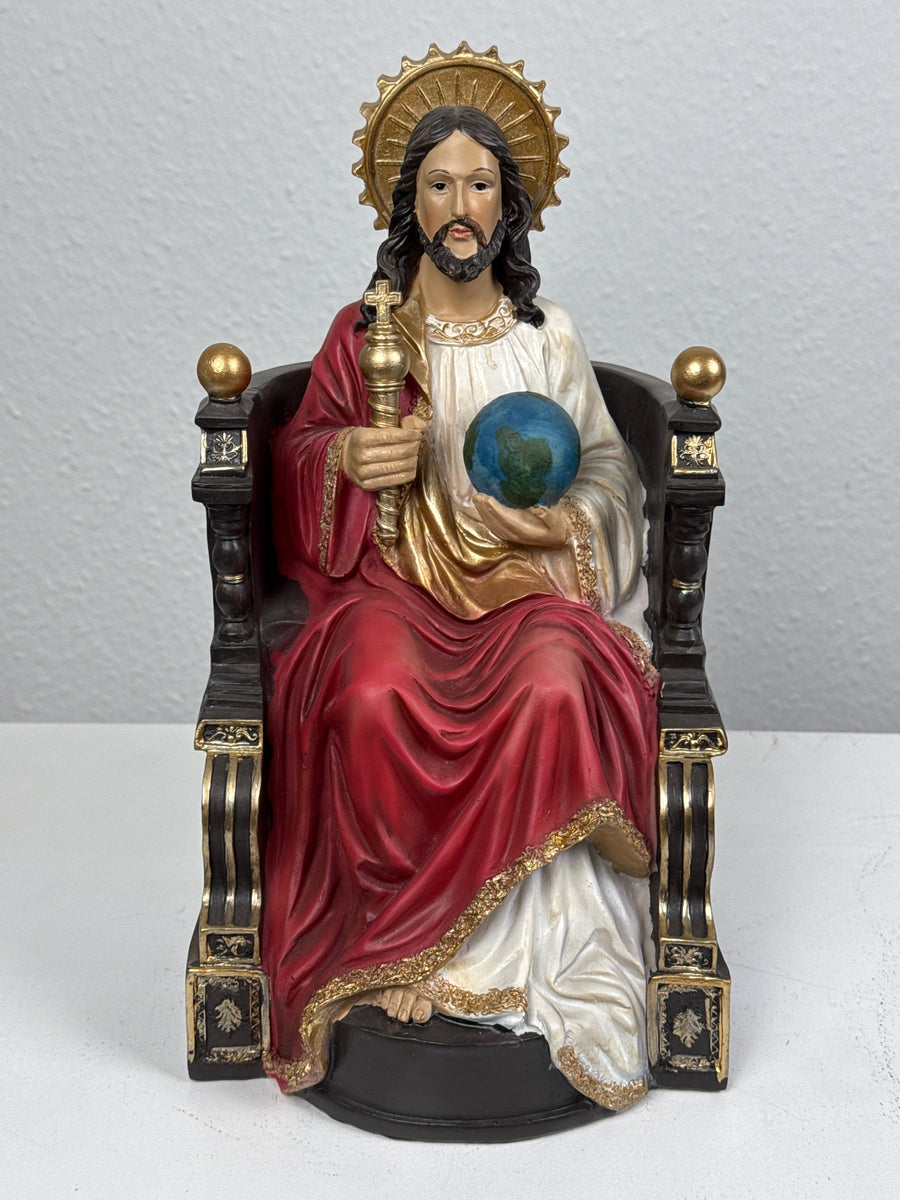 Christus Rex Skulptur – Jesus Statue Herr des Himmels und der Erde