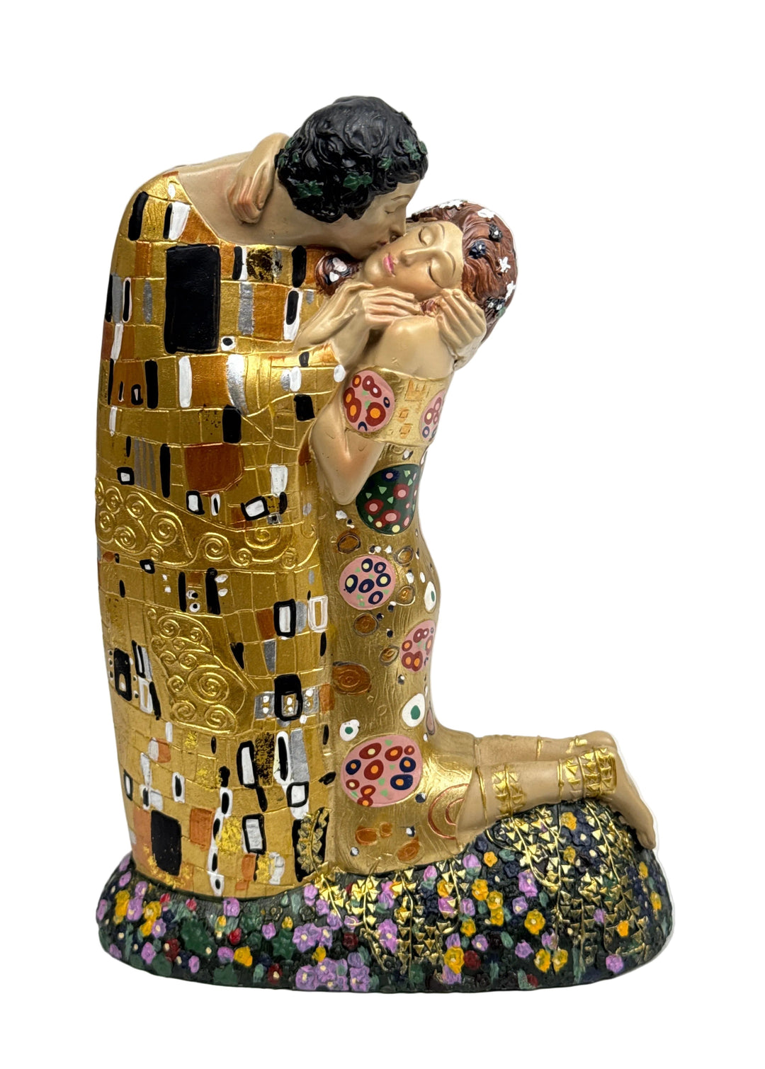 Liebes Skulptur – Der Kuss von Klimt (Liebespaar Statue)