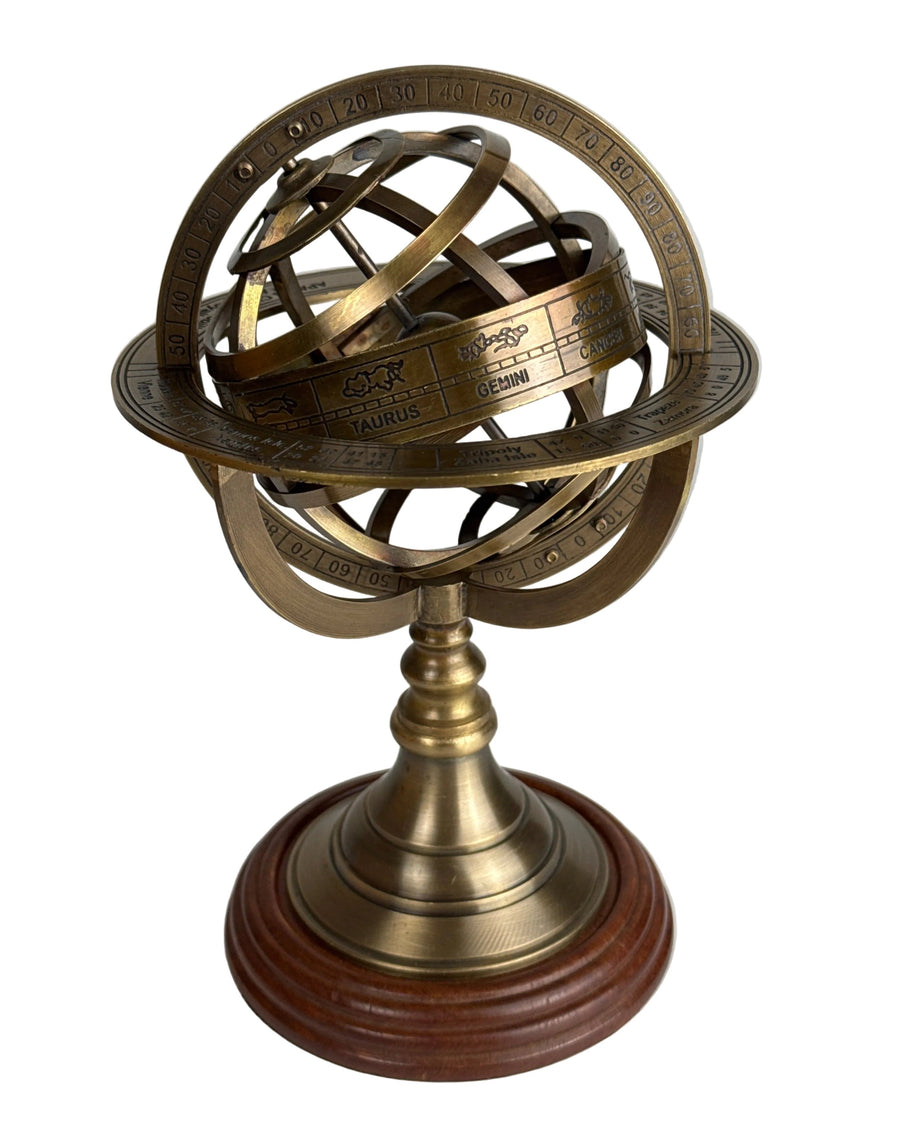 Grosse Armillarsphäre (Messing Skulptur)