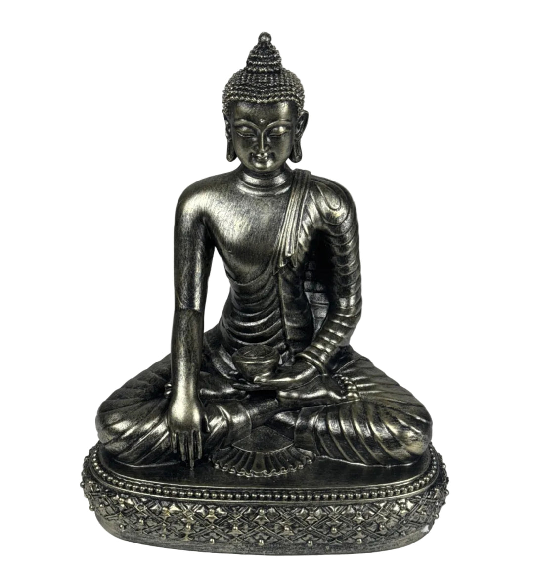Meditierender Buddha Statue (Bronzefinish Skulptur)