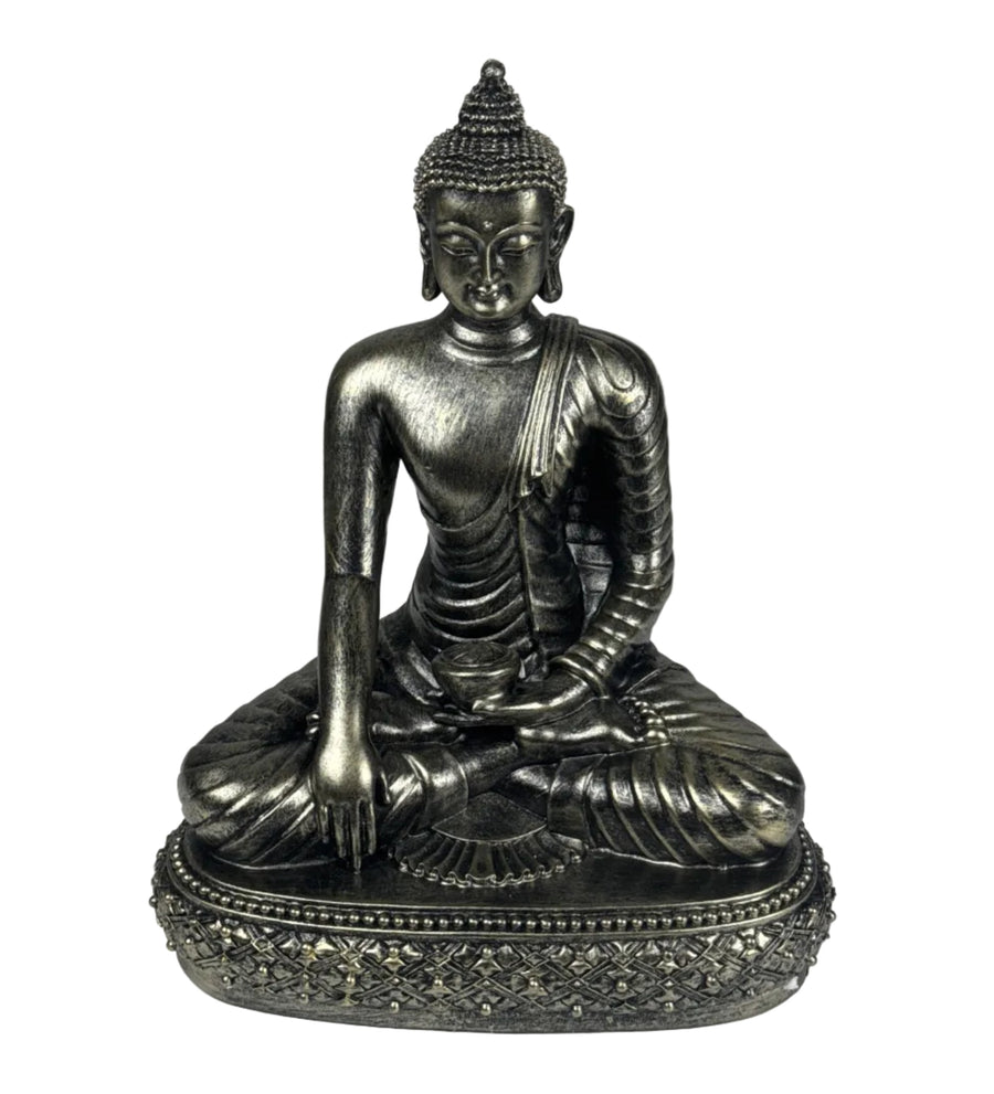 Meditierender Buddha Statue (Bronzefinish Skulptur)
