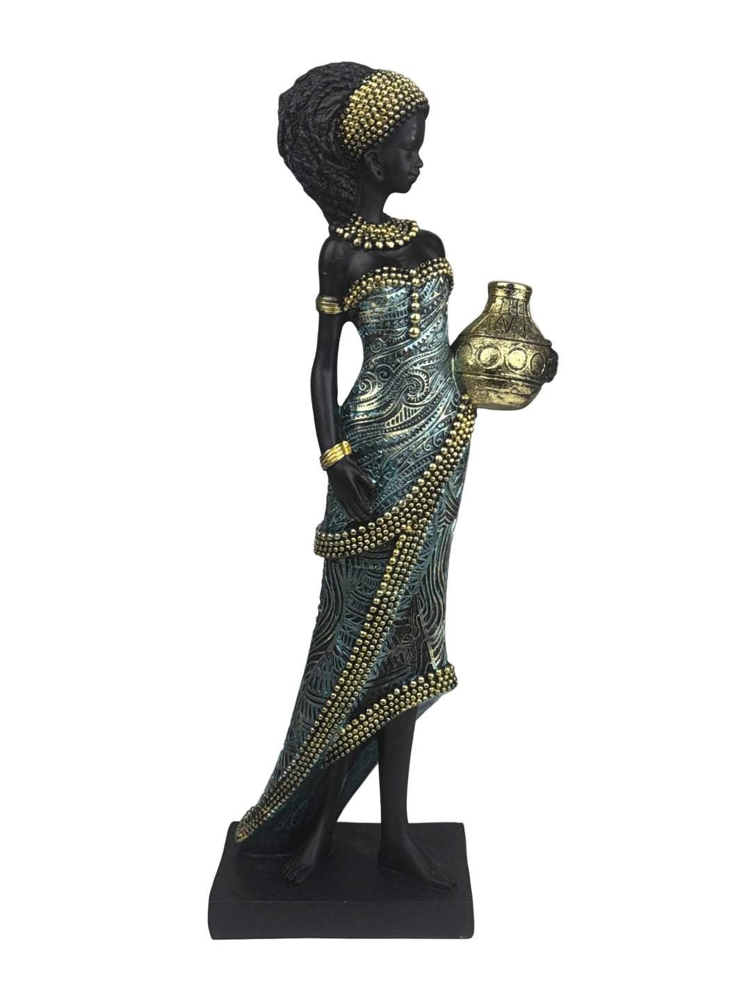 Afrikanische Frau Statue – Wasserträgerin Skulptur