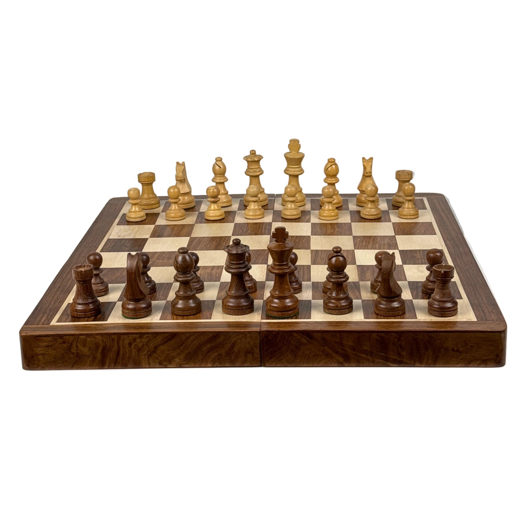 Schachset aus Holz mit Brett (Mittel)