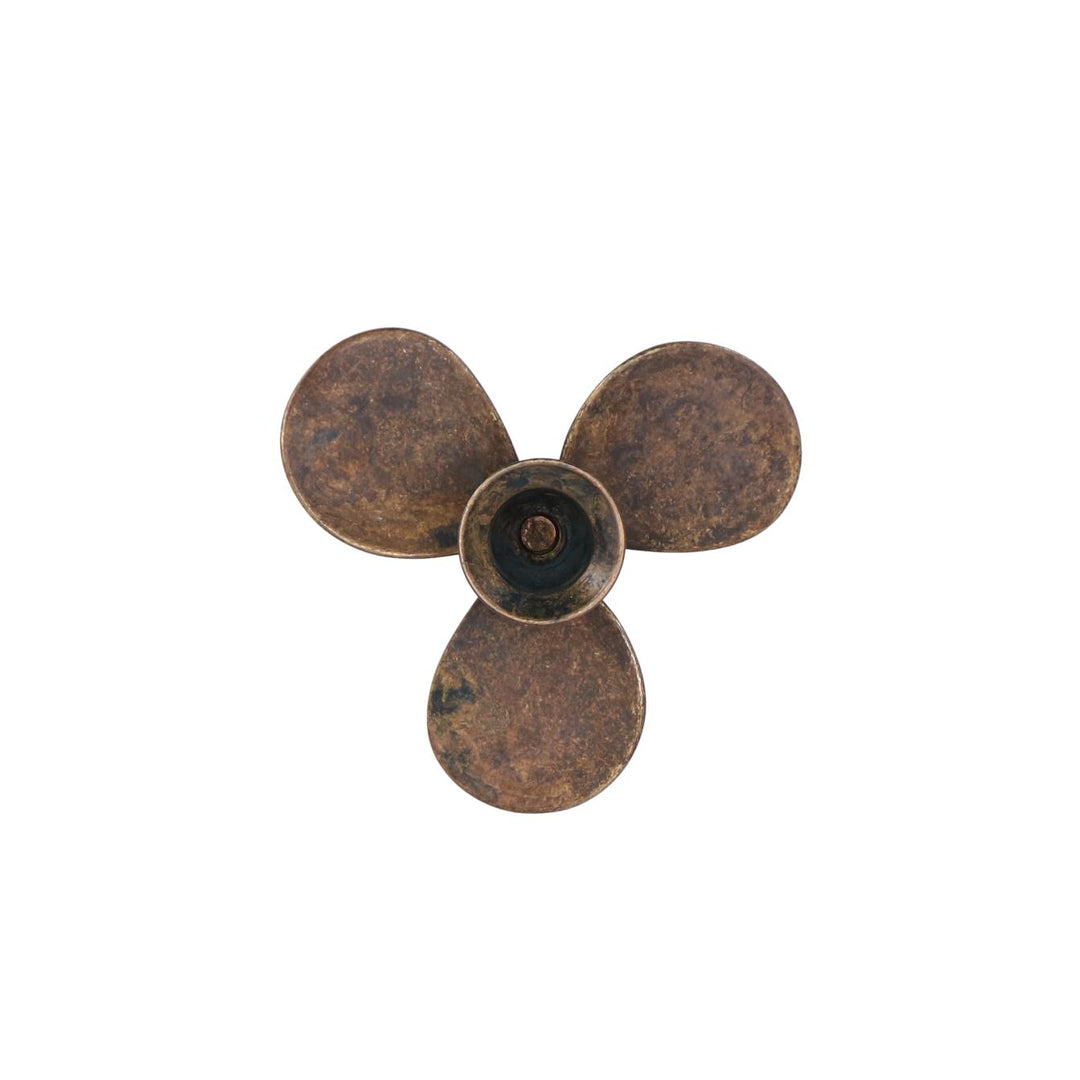 Propeller Kerzenhalter (patinierter Messing)