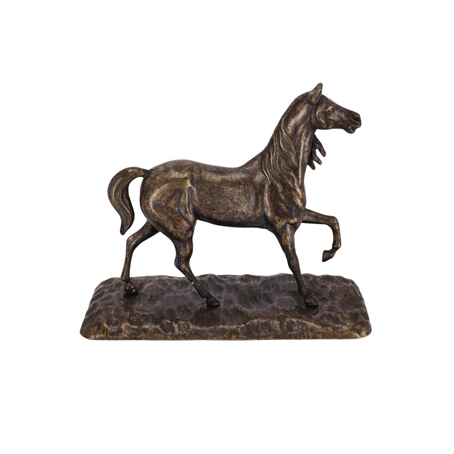 Grosse Pferd Skulptur (patinierter Messing)