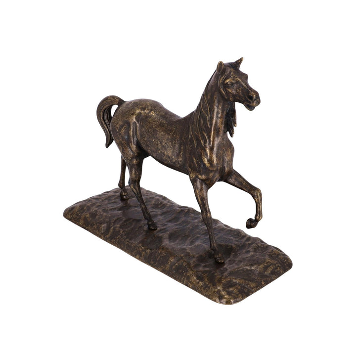 Grosse Pferd Skulptur (patinierter Messing)
