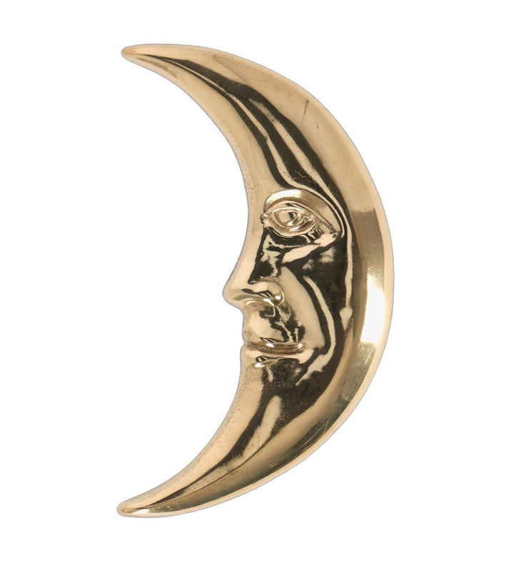Italienische Mond Wanddeko (Messing)