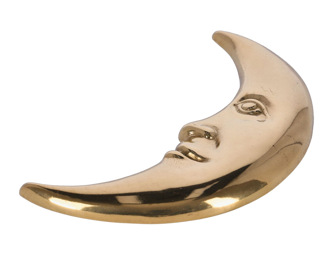 Italienische Mond Wanddeko (Messing)