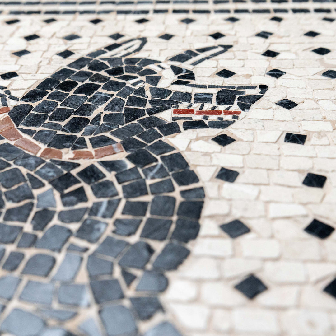 Cave Canem Marmor-Mosaik