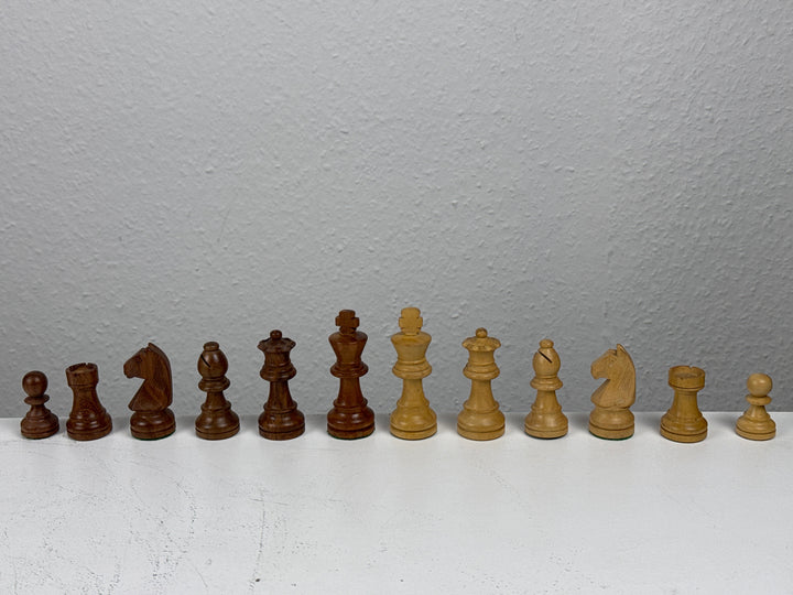 Schachset aus Holz mit Brett (Mittel)