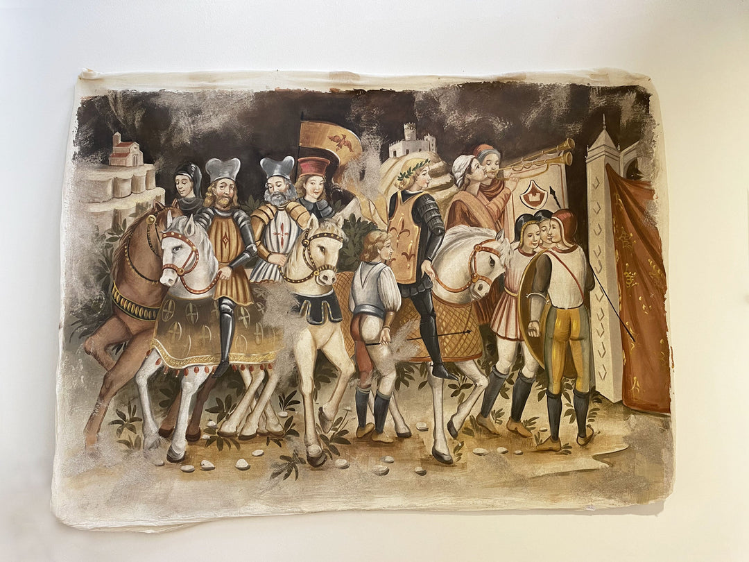 Genuss des Sieges Fresko Gemälde