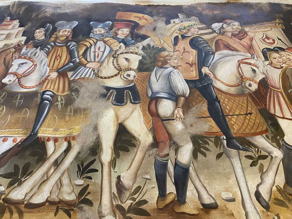 Genuss des Sieges Fresko Gemälde