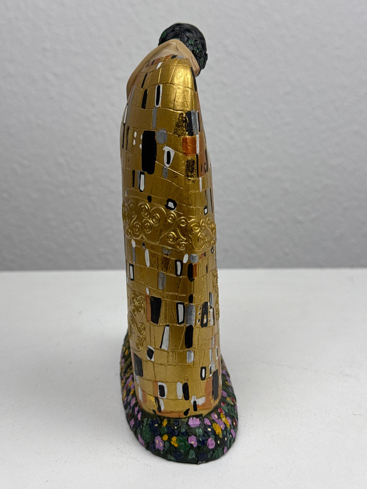 Liebes Skulptur – Der Kuss von Klimt (Liebespaar Statue)