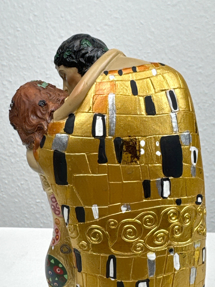Liebes Skulptur – Der Kuss von Klimt (Liebespaar Statue)