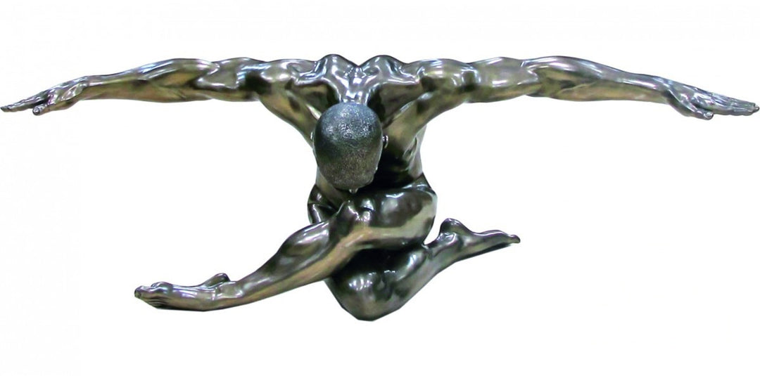Athlet Statue (Gross, Bronzierte Skulptur aus Kunstharz)