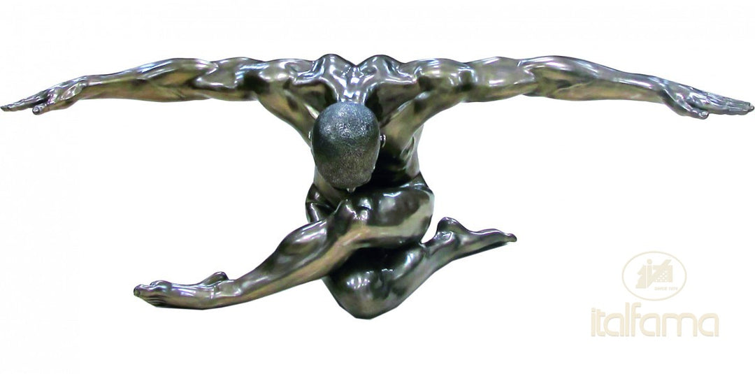 Athlet Statue (Gross, Bronzierte Skulptur aus Kunstharz)