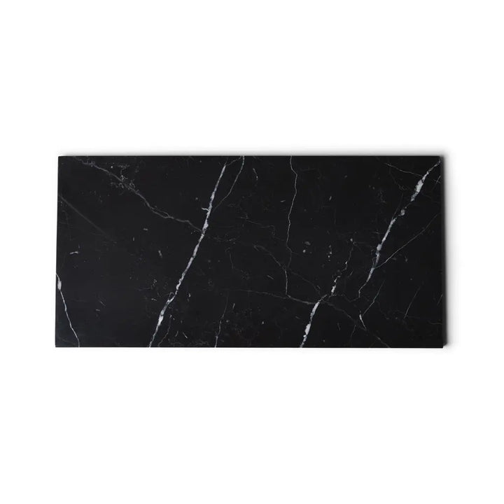 Schwarzes Marmor Tablett (Gross)
