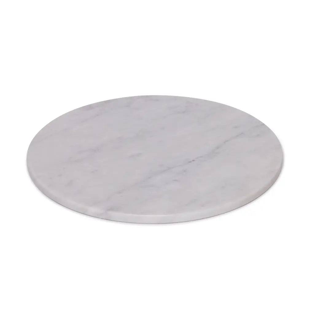 Rundes Marmor Tablett (Weiss)